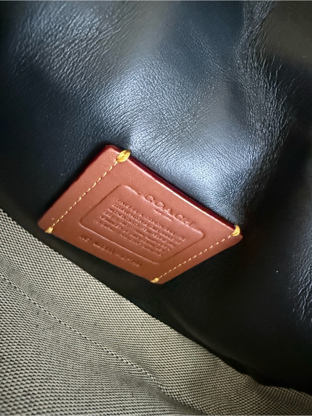 Coach Black Quilted Leather Shoulder Bag with Chain Straps - Picture 4 of 5
